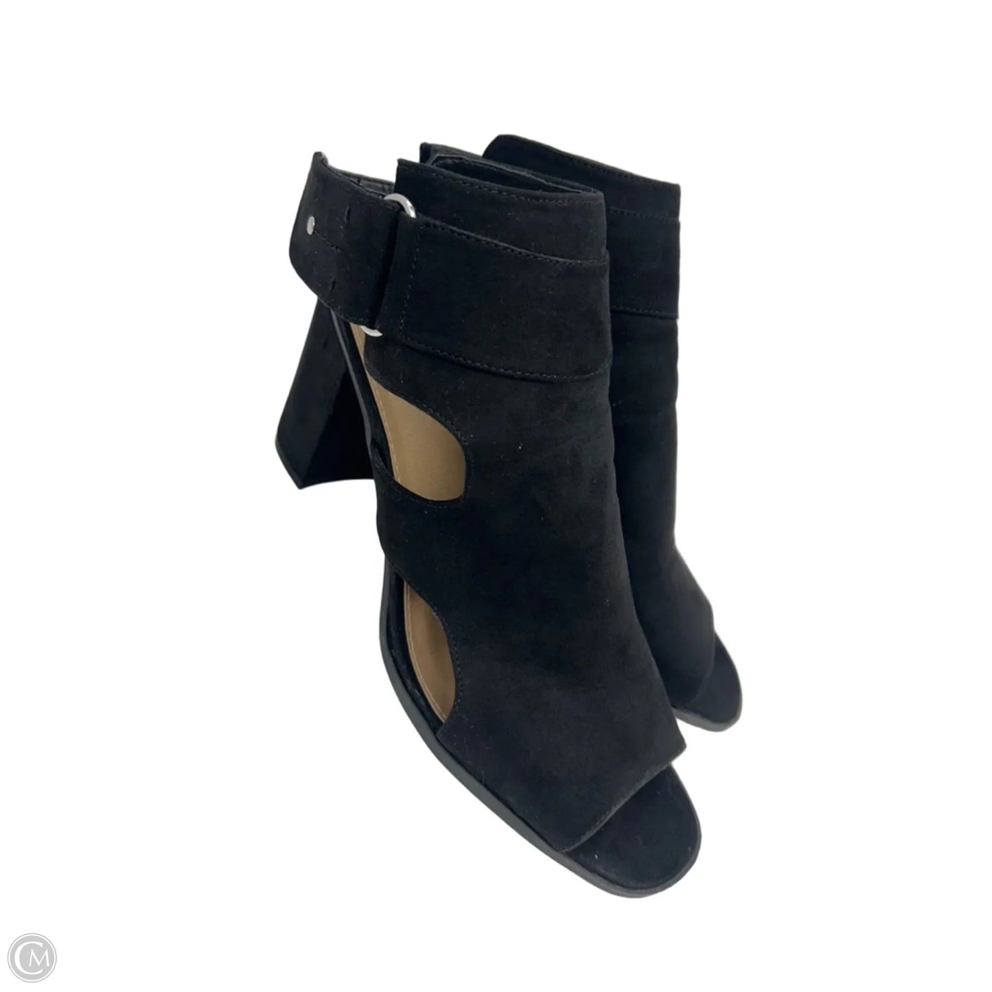 Sandals Heels Block By Clothes Mentor In Black, Size: 11
