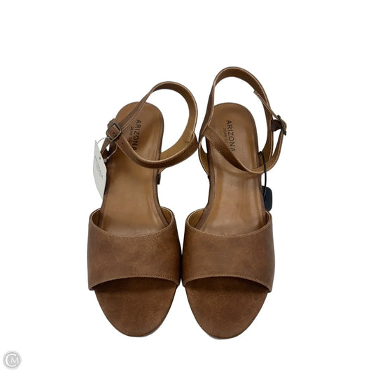 Sandals Heels Block By Arizona In Brown, Size: 11