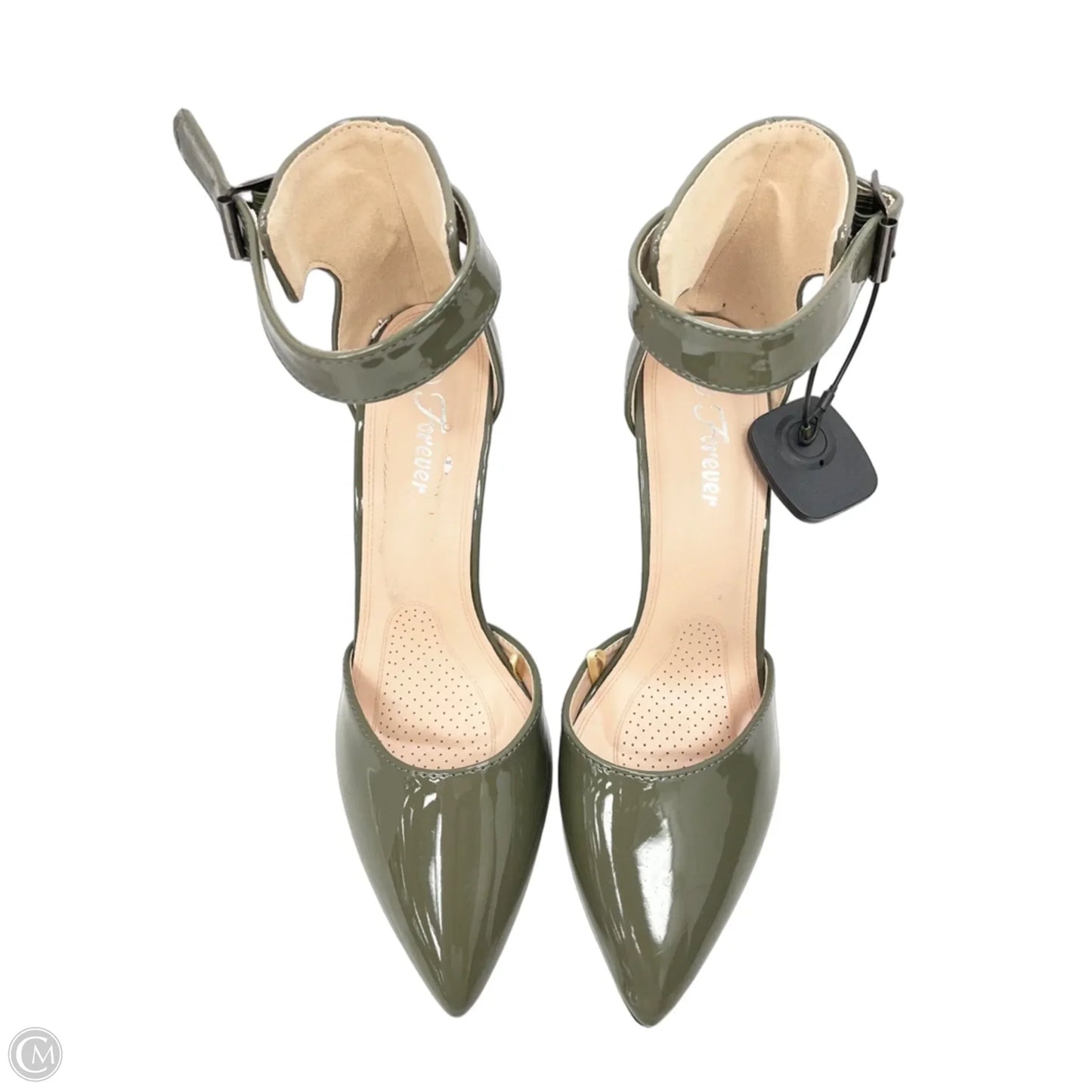Shoes Heels Stiletto By Forever In Green, Size: 8.5