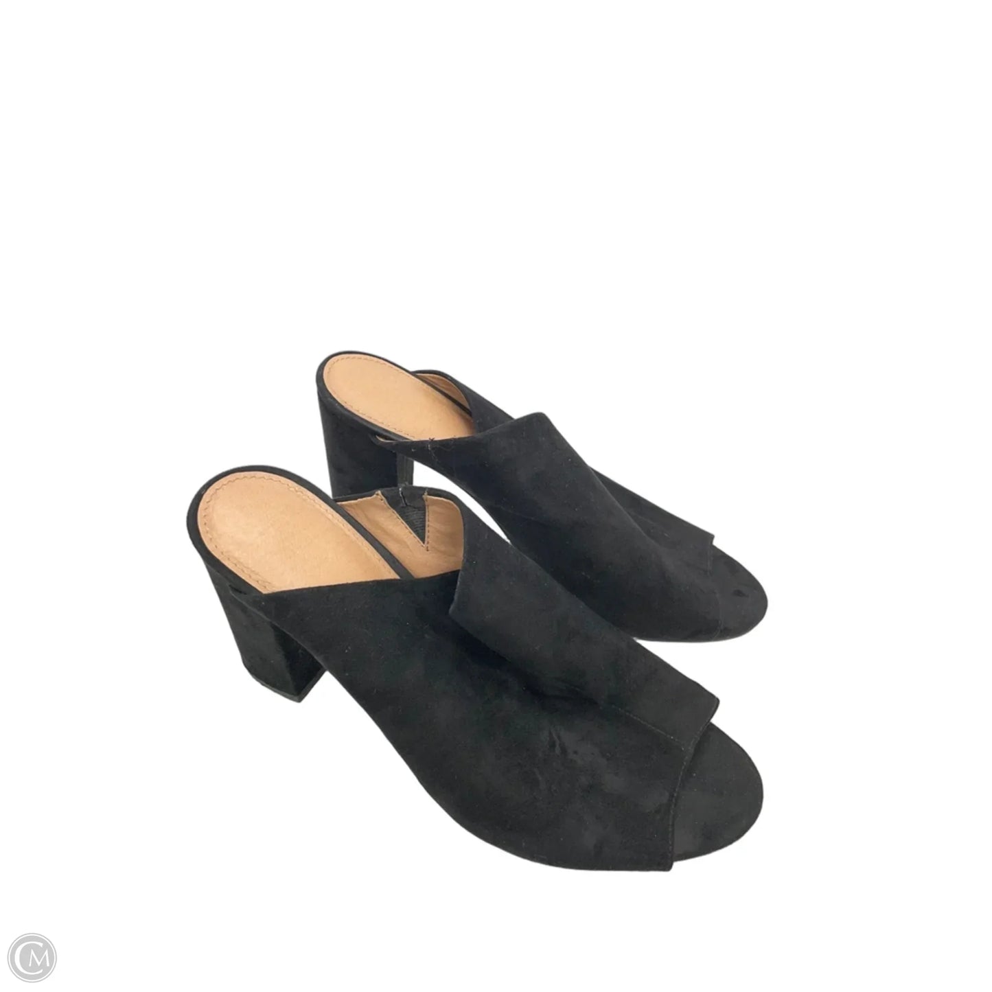 Shoes Heels Block By Cato In Black, Size: 9