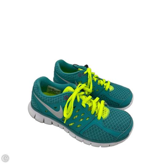 Shoes Athletic By Nike In Blue & Green, Size: 6