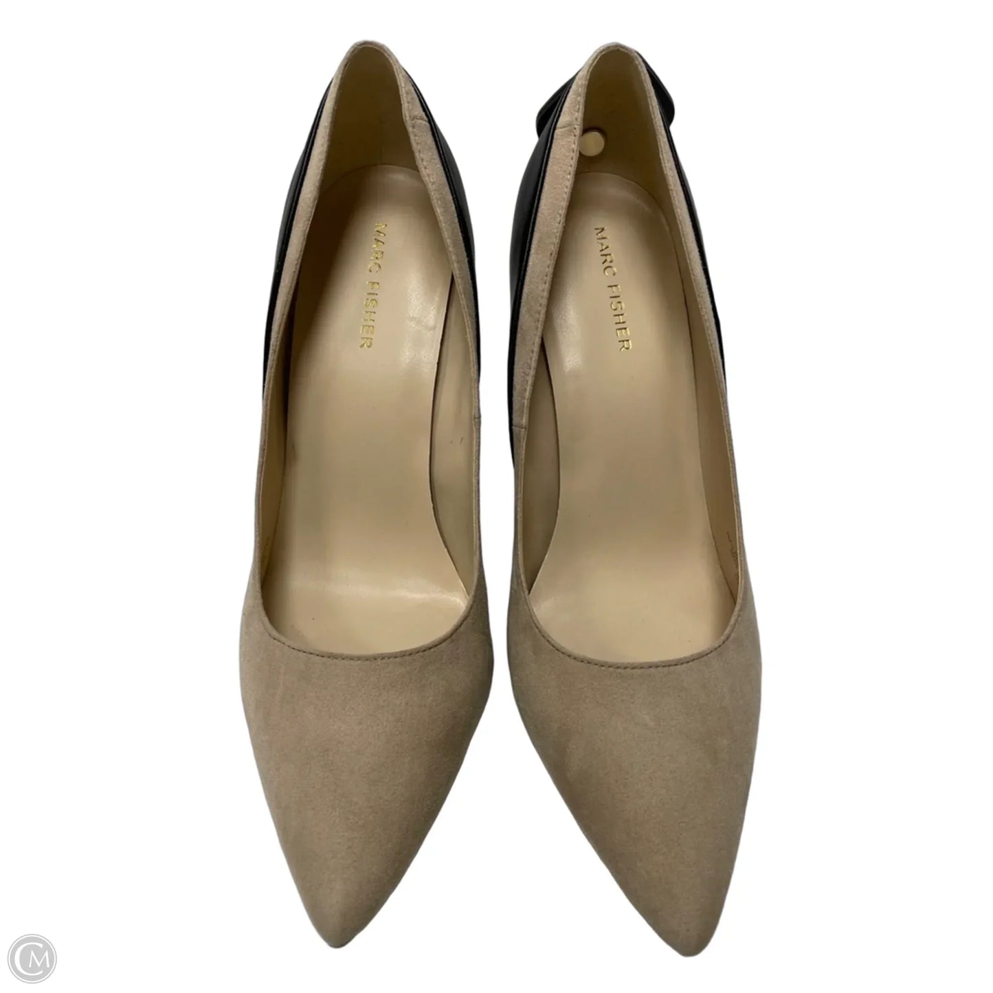 Shoes Heels Stiletto By Marc Fisher In Black & Tan, Size: 10