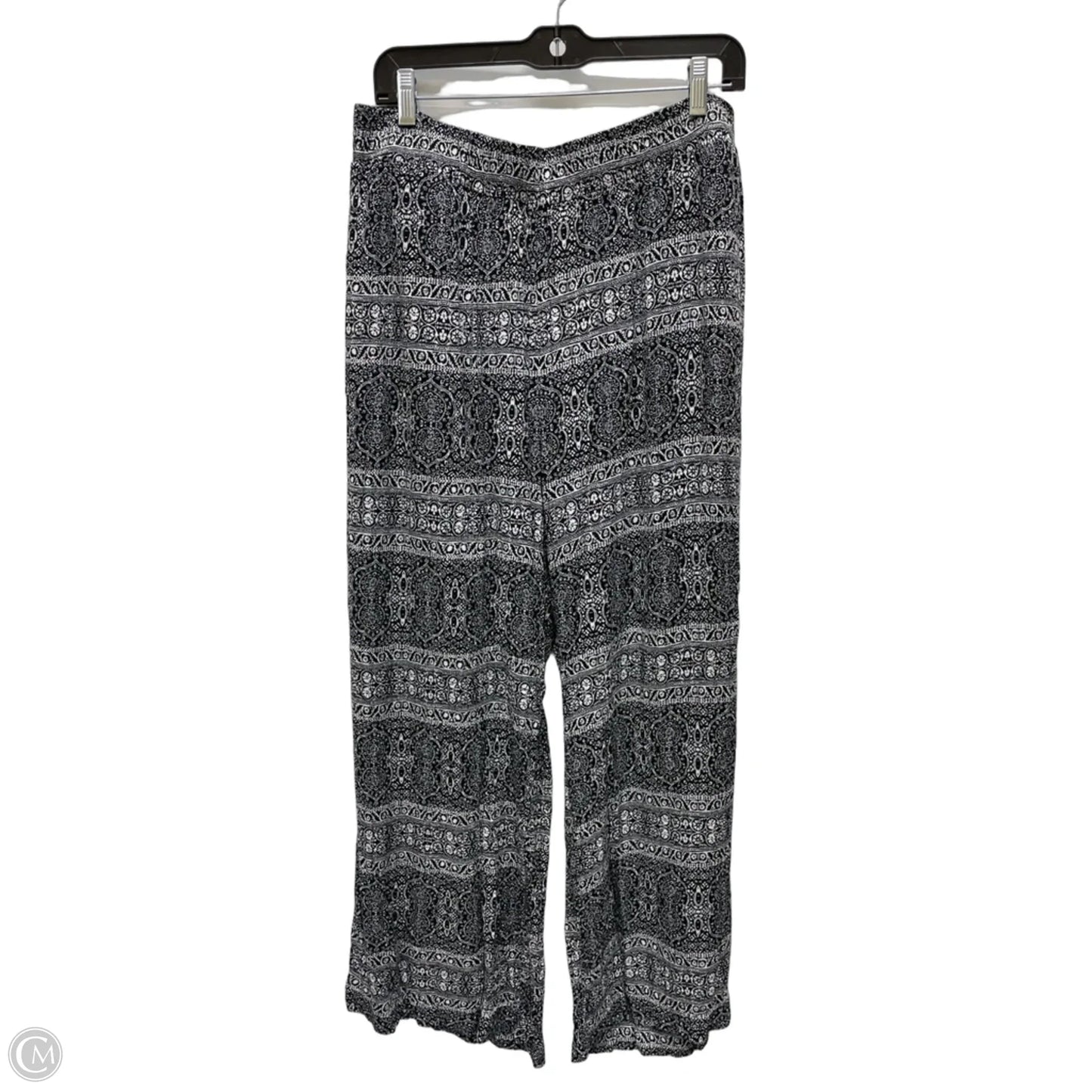 Pants Wide Leg By Ny Collection In Black & White, Size: 18