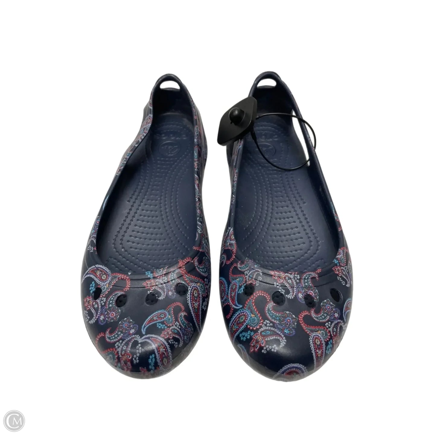 Shoes Flats By Crocs In Paisley Print, Size: 10