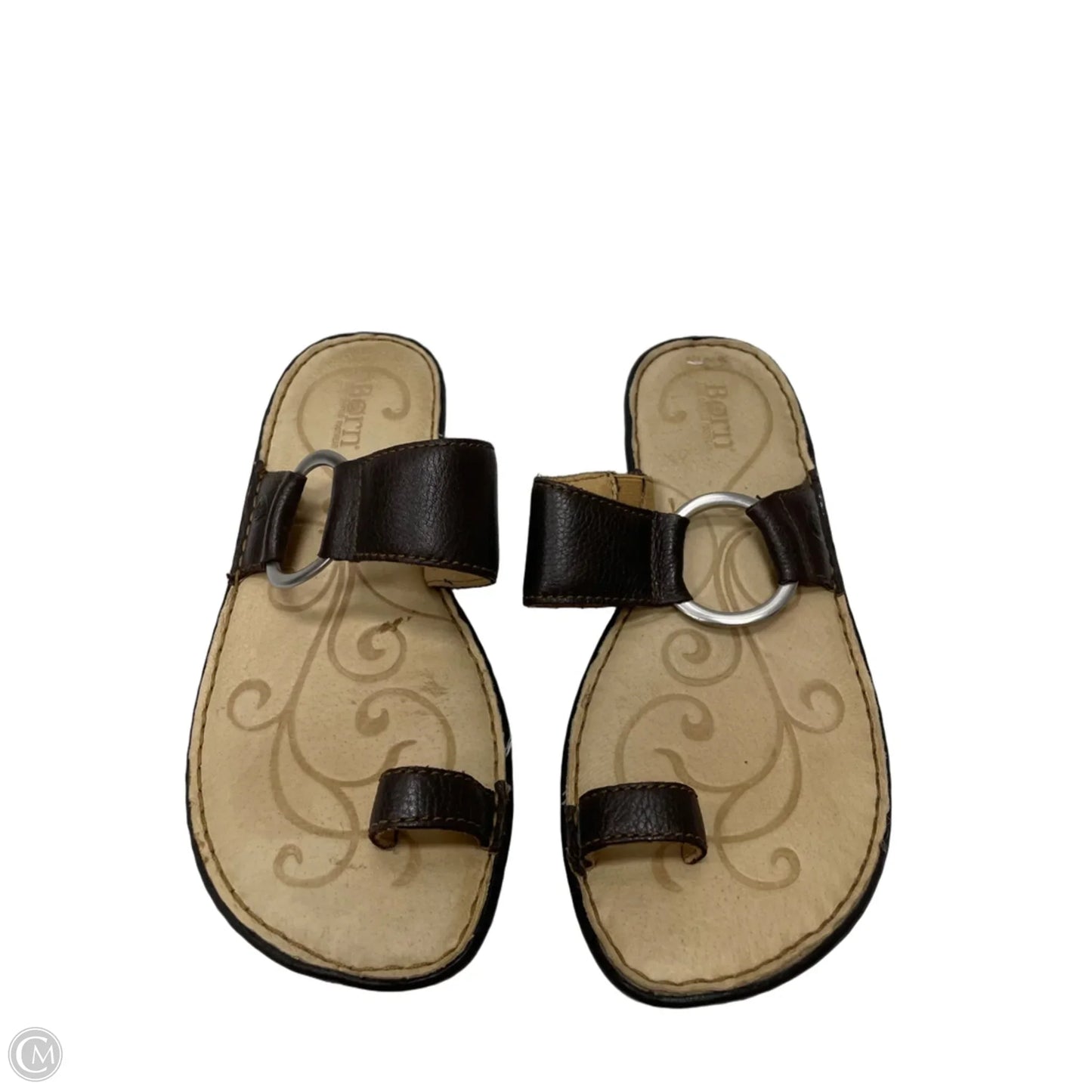Sandals Flats By Born In Brown, Size: 8