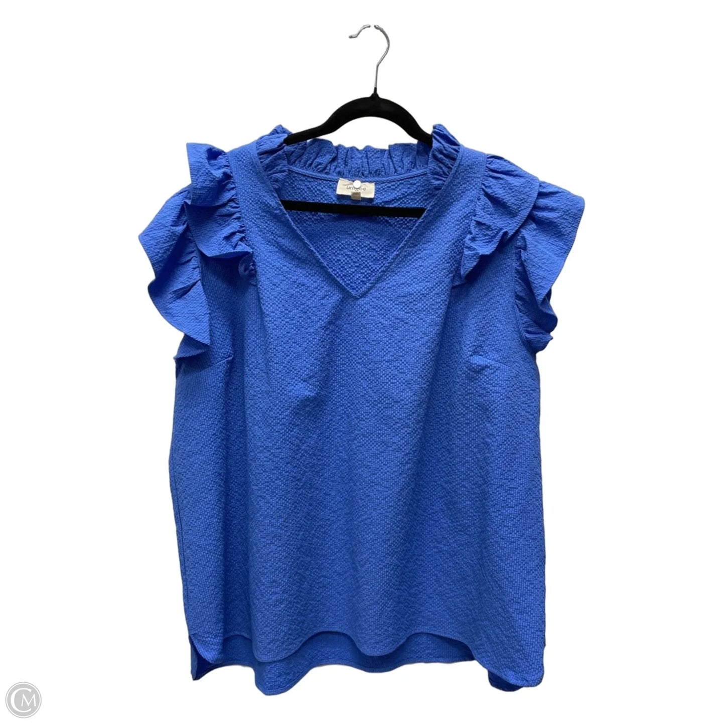 Blouse Sleeveless By Umgee In Blue, Size: 2x