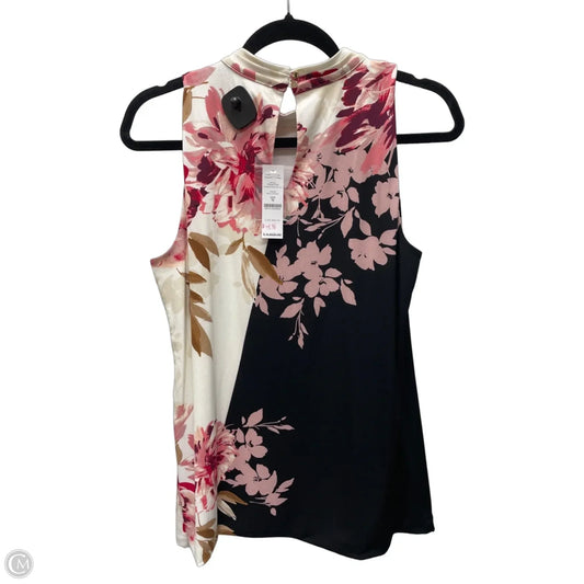 Top Sleeveless By White House Black Market In Floral Print, Size: L