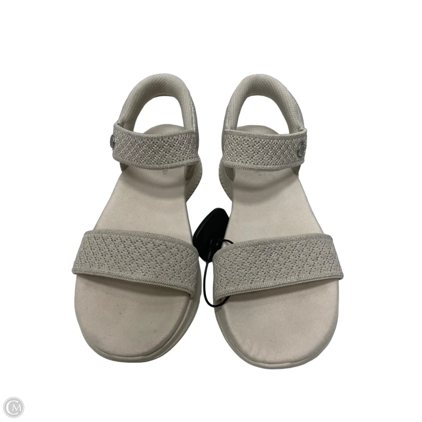 Sandals Heels Wedge By Skechers In Beige, Size: 8.5