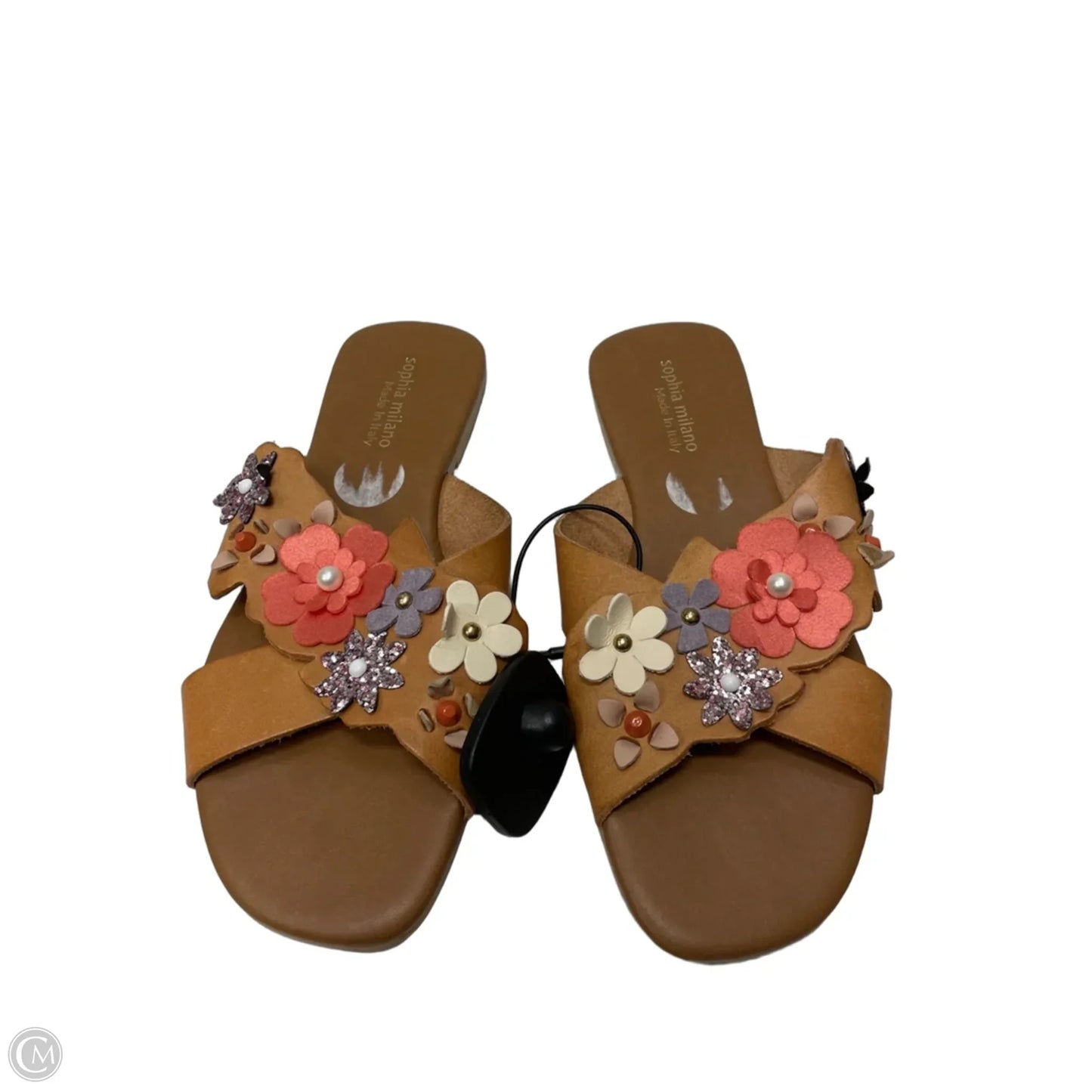 Sandals Flats By SOPHIA MILANO  In Floral Print, Size: 6.5