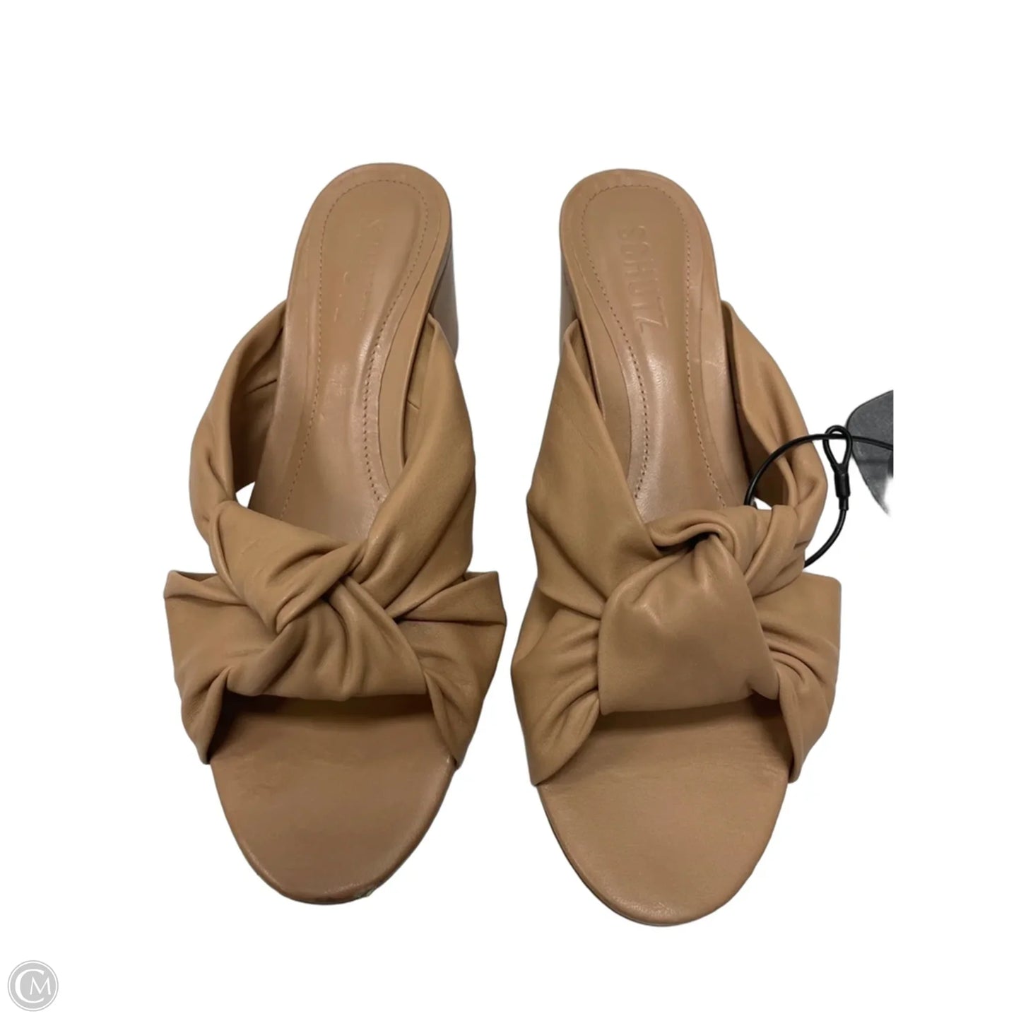 Sandals Heels Block By Schutz In Tan, Size: 7.5