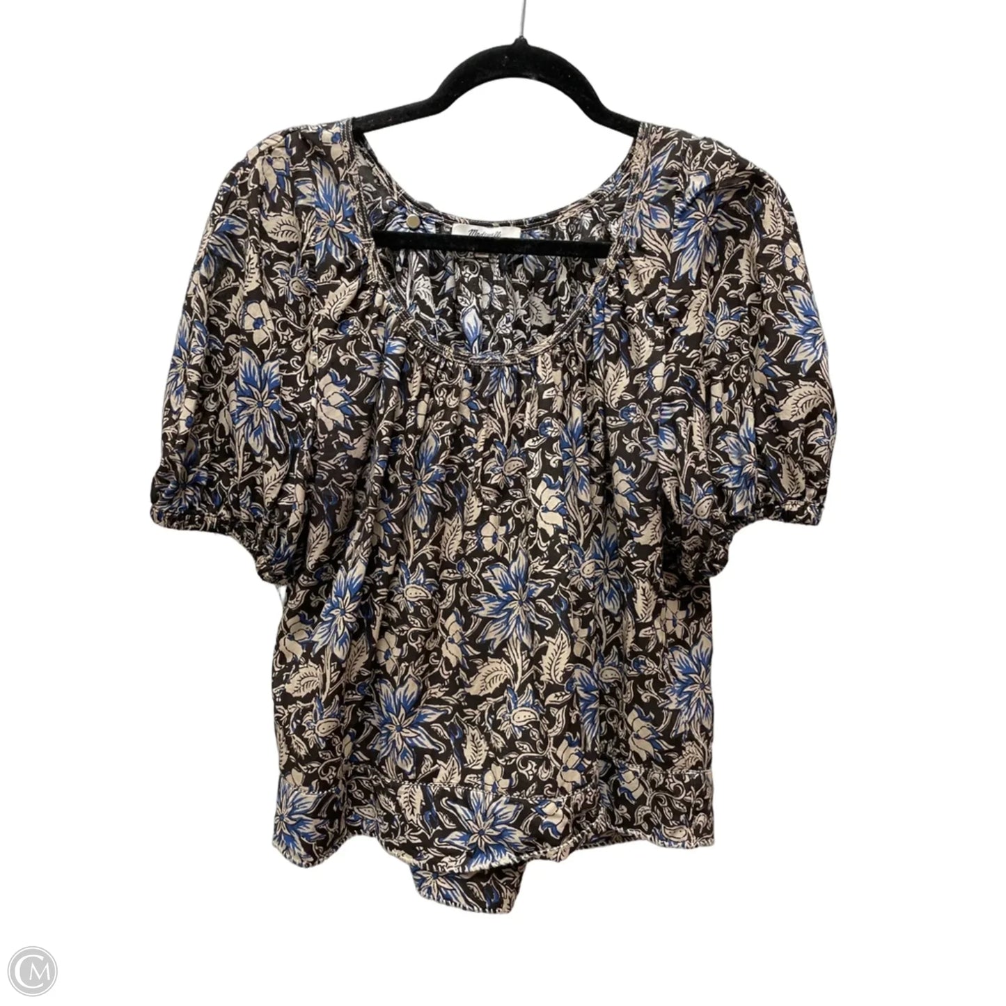 Top Short Sleeve By Madewell In Floral Print, Size: S