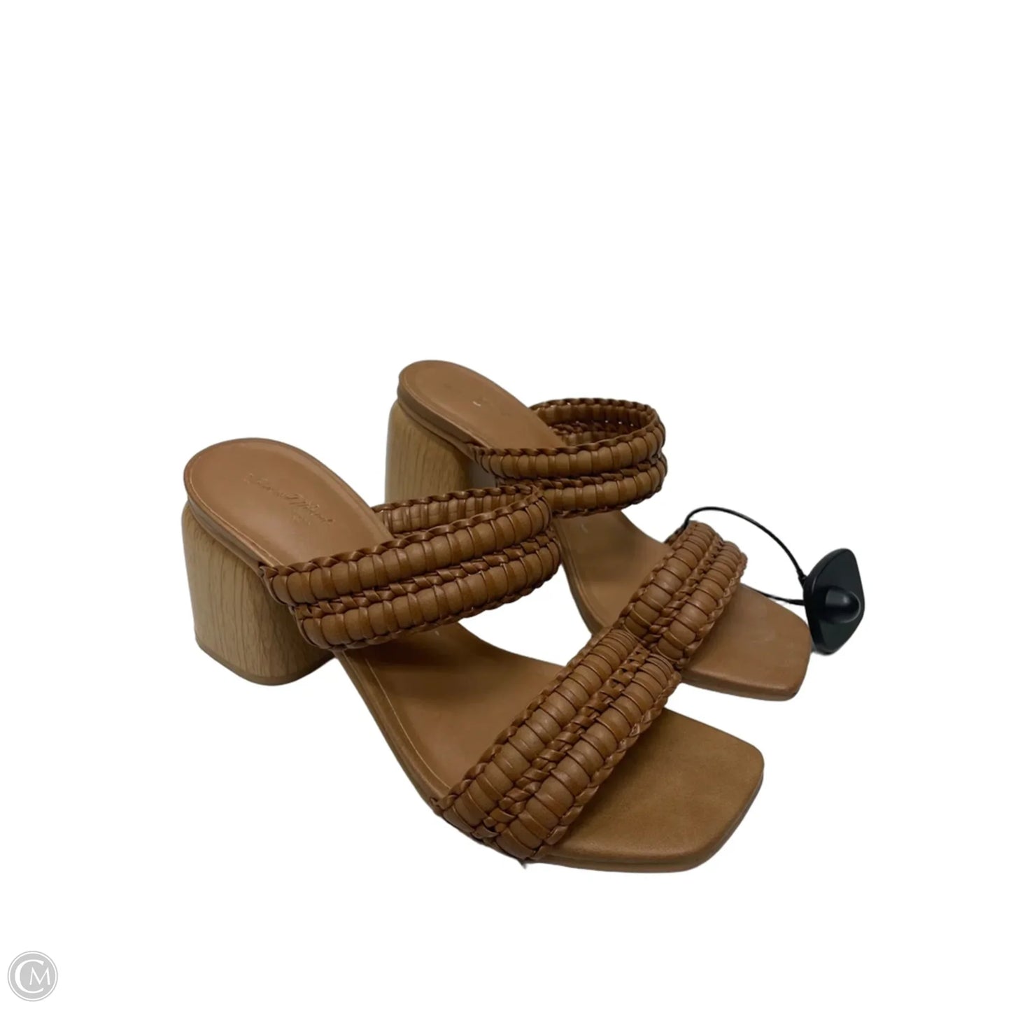 Sandals Heels Block By Universal Thread In Brown, Size: 7.5