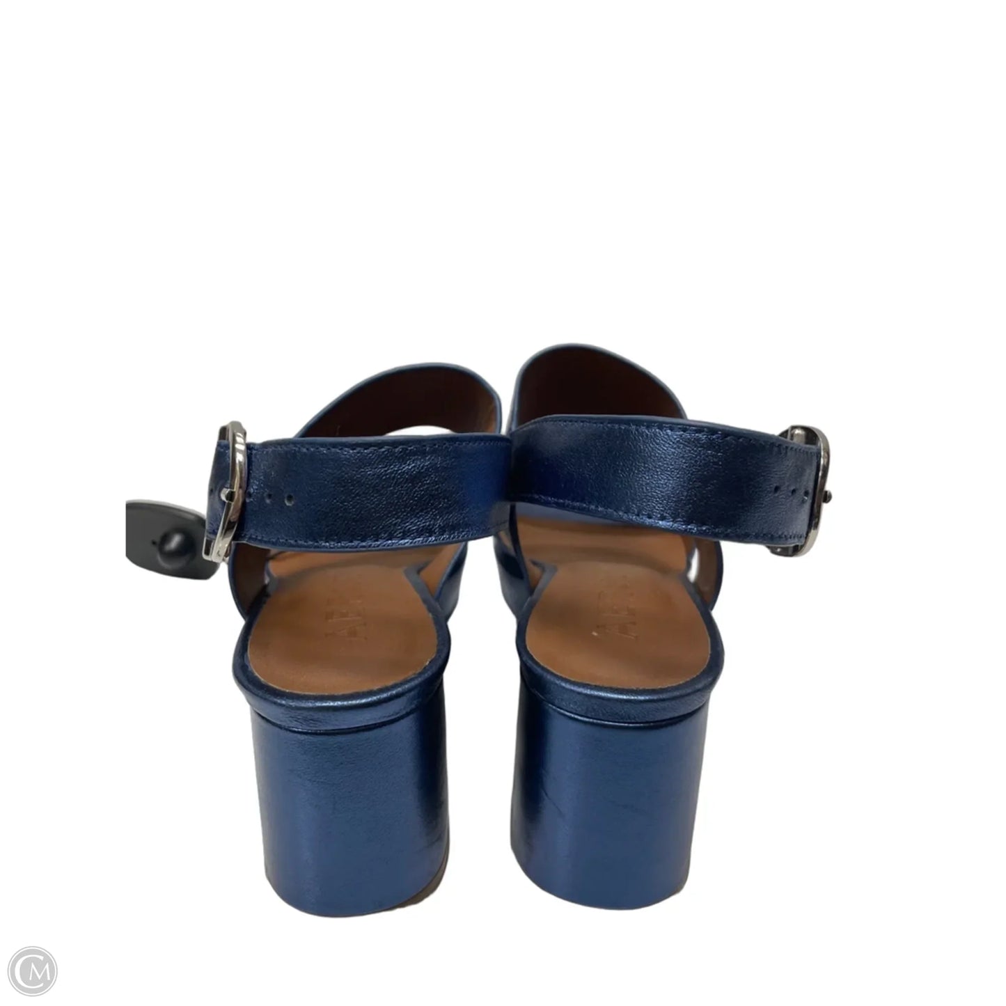 Sandals Heels Block By Aerosoles In Blue, Size: 7.5