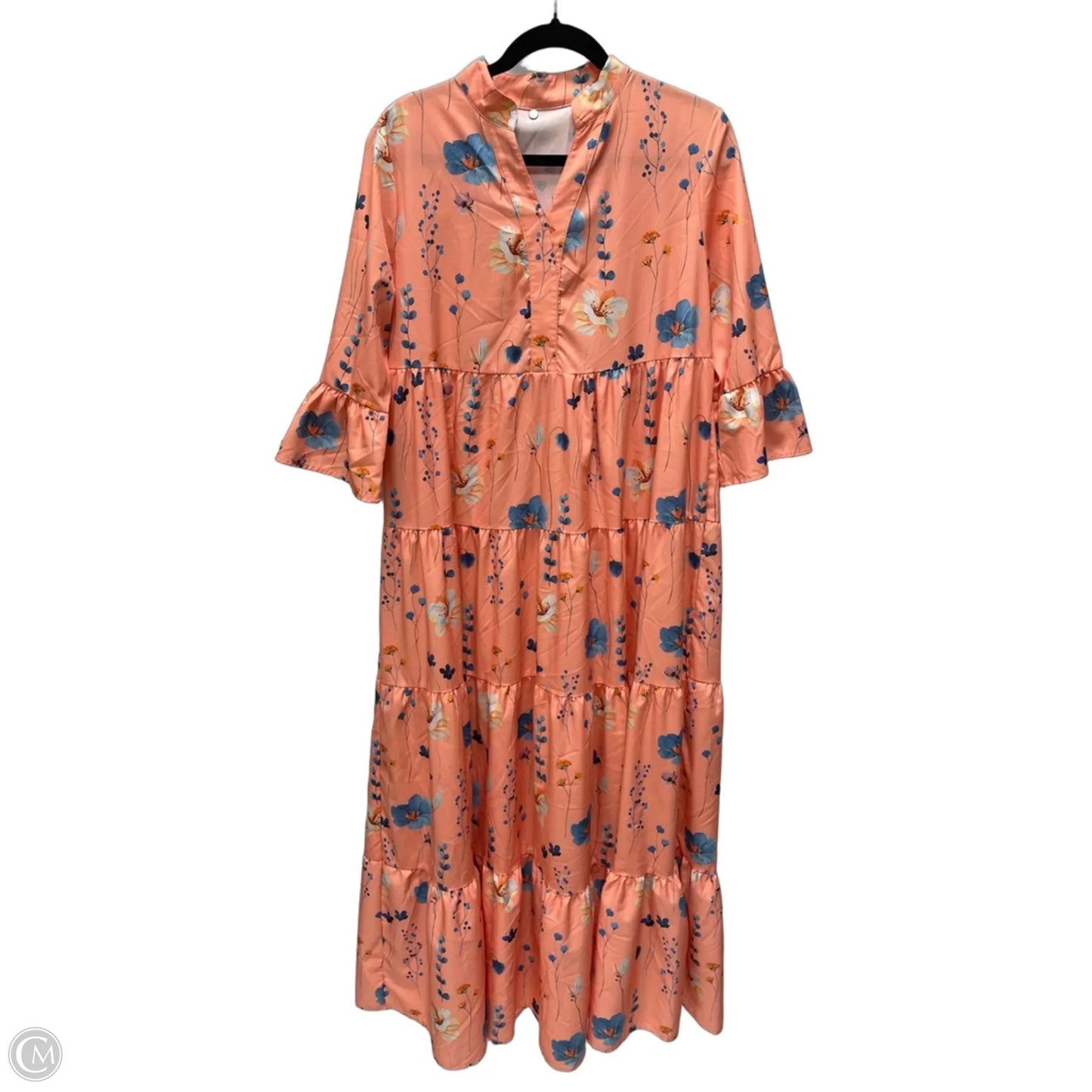 Dress Casual Midi By Shein In Floral Print, Size: S