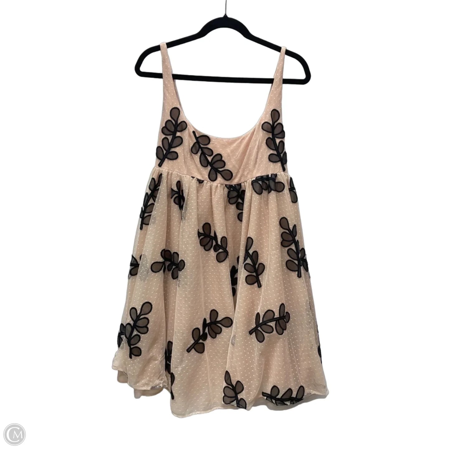 Dress Party Short By Anthropologie In Black & Tan, Size: M