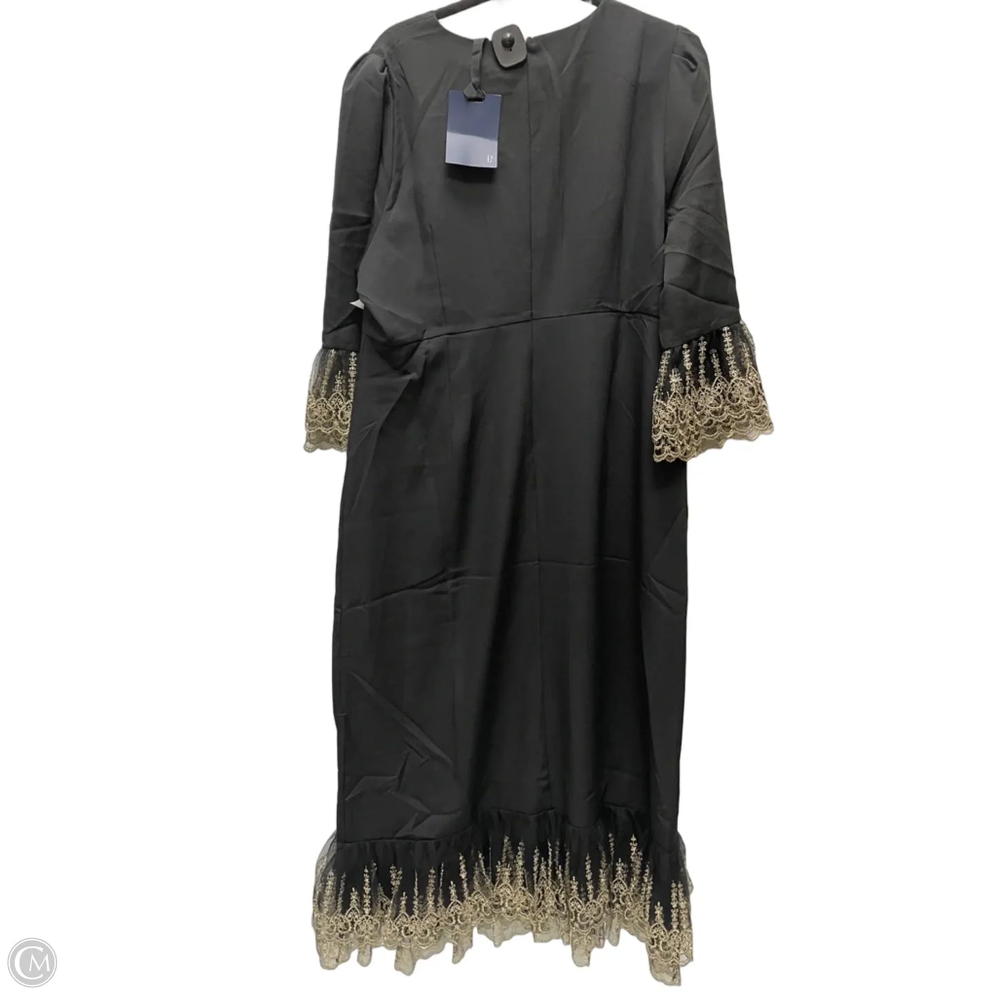 Dress Party Long By Pomander Place In Black & Gold, Size: 1x