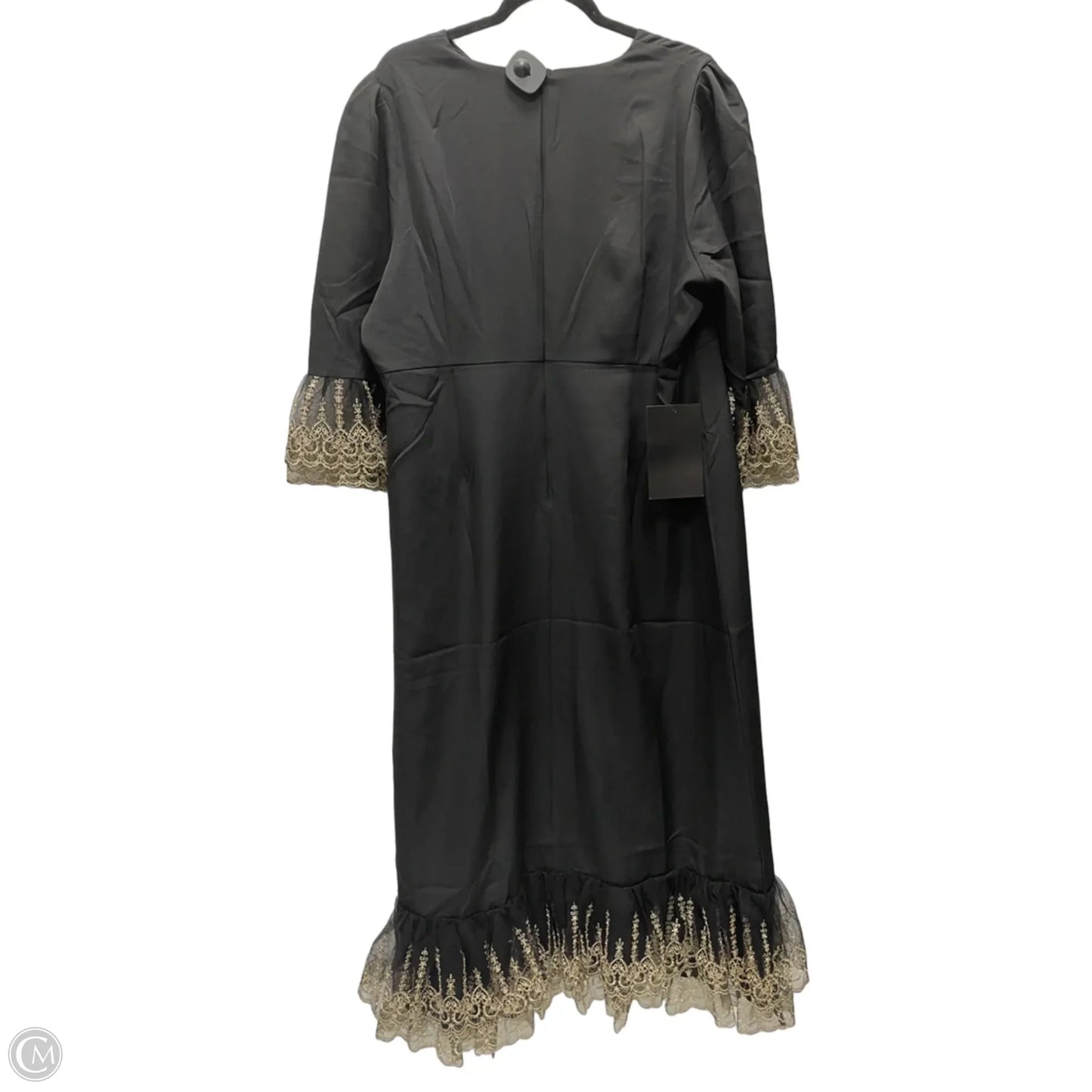 Dress Party Long By Pomander Place In Black & Gold, Size: 1x