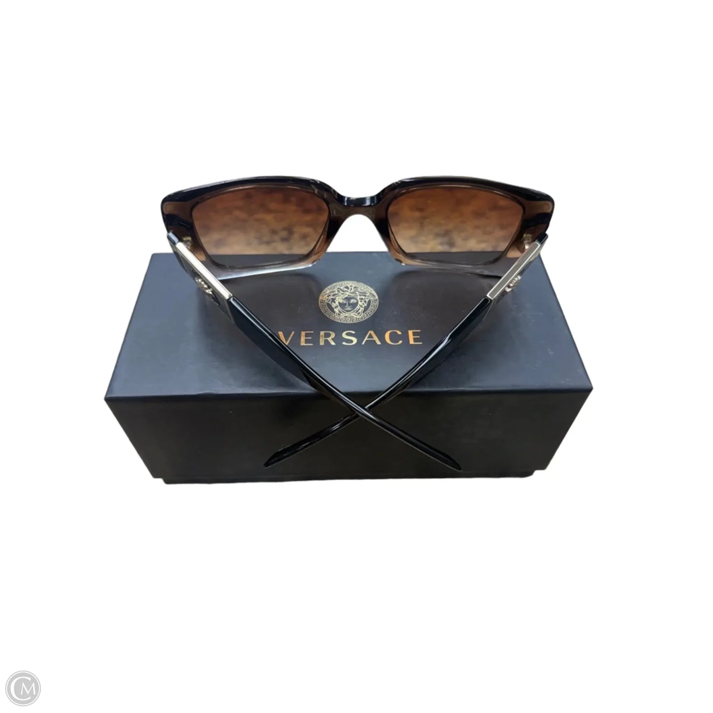 Sunglasses Luxury Designer By Versace, Size: