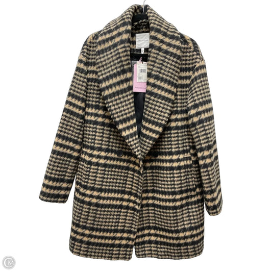 Coat Wool By Avec Les Filles In Black & Brown, Size: S