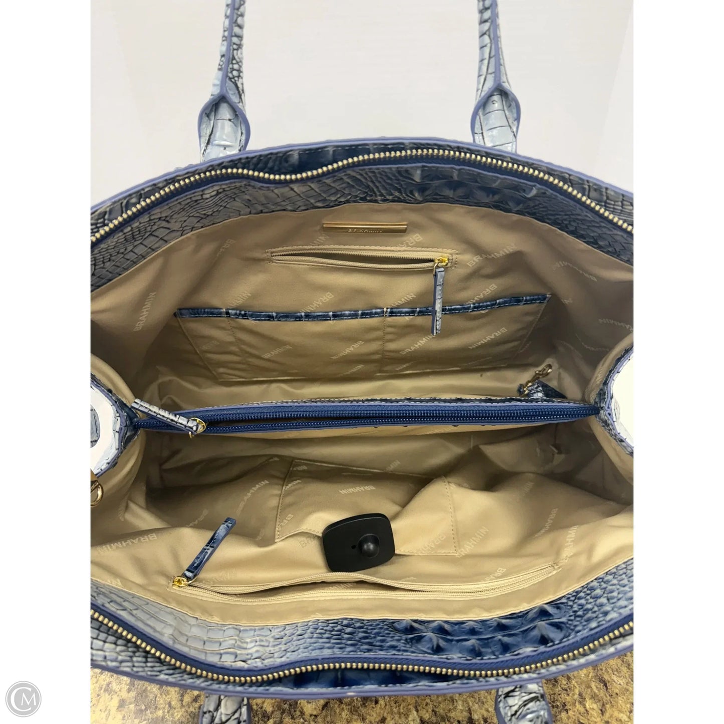 Tote Designer By Brahmin, Size: Large