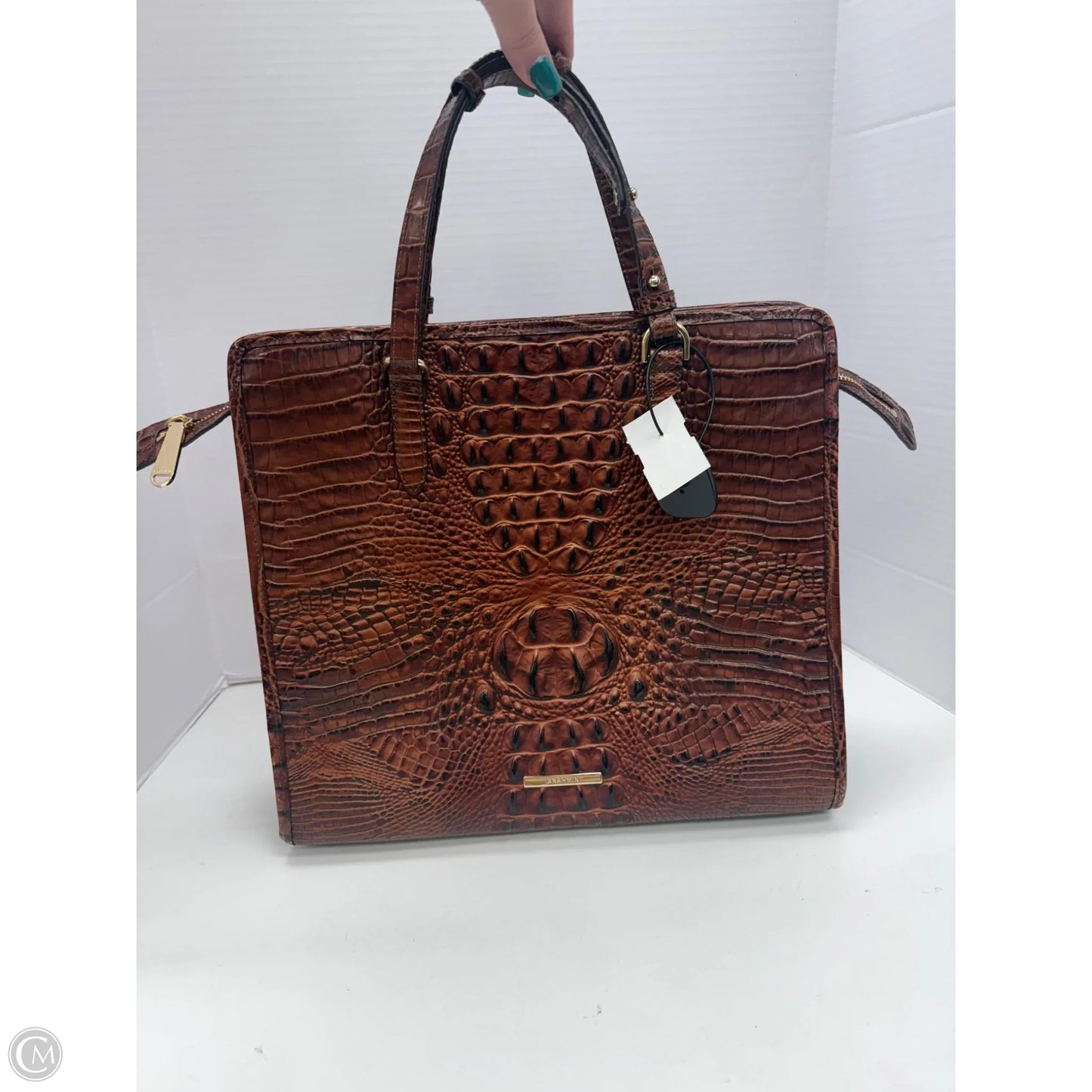 Tote Designer By Brahmin, Size: Large