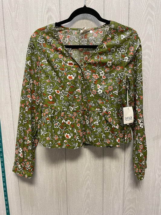 Top Long Sleeve By Ana In Floral Print, Size: Xs