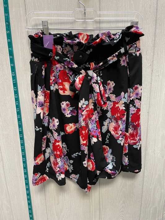 Floral Print Shorts Lularoe, Size 16