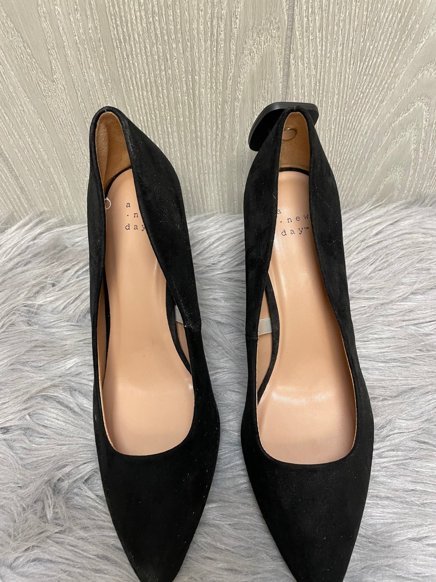 Black Shoes Heels Stiletto A New Day, Size 9