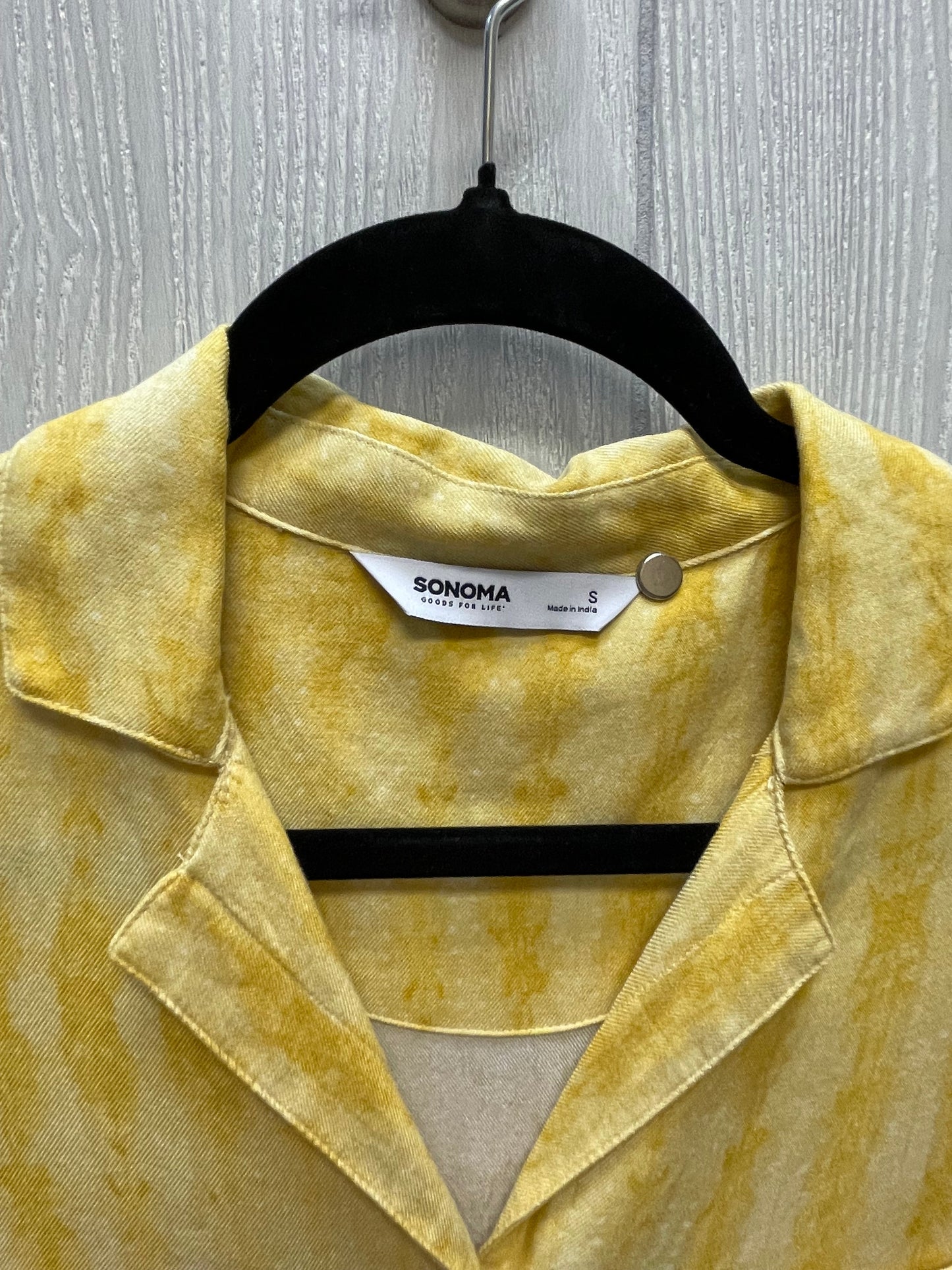 Yellow Dress Casual Short Sonoma, Size S
