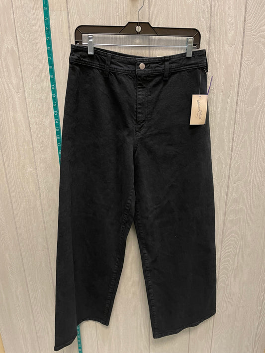 Black Denim Jeans Wide Leg Universal Thread, Size 10