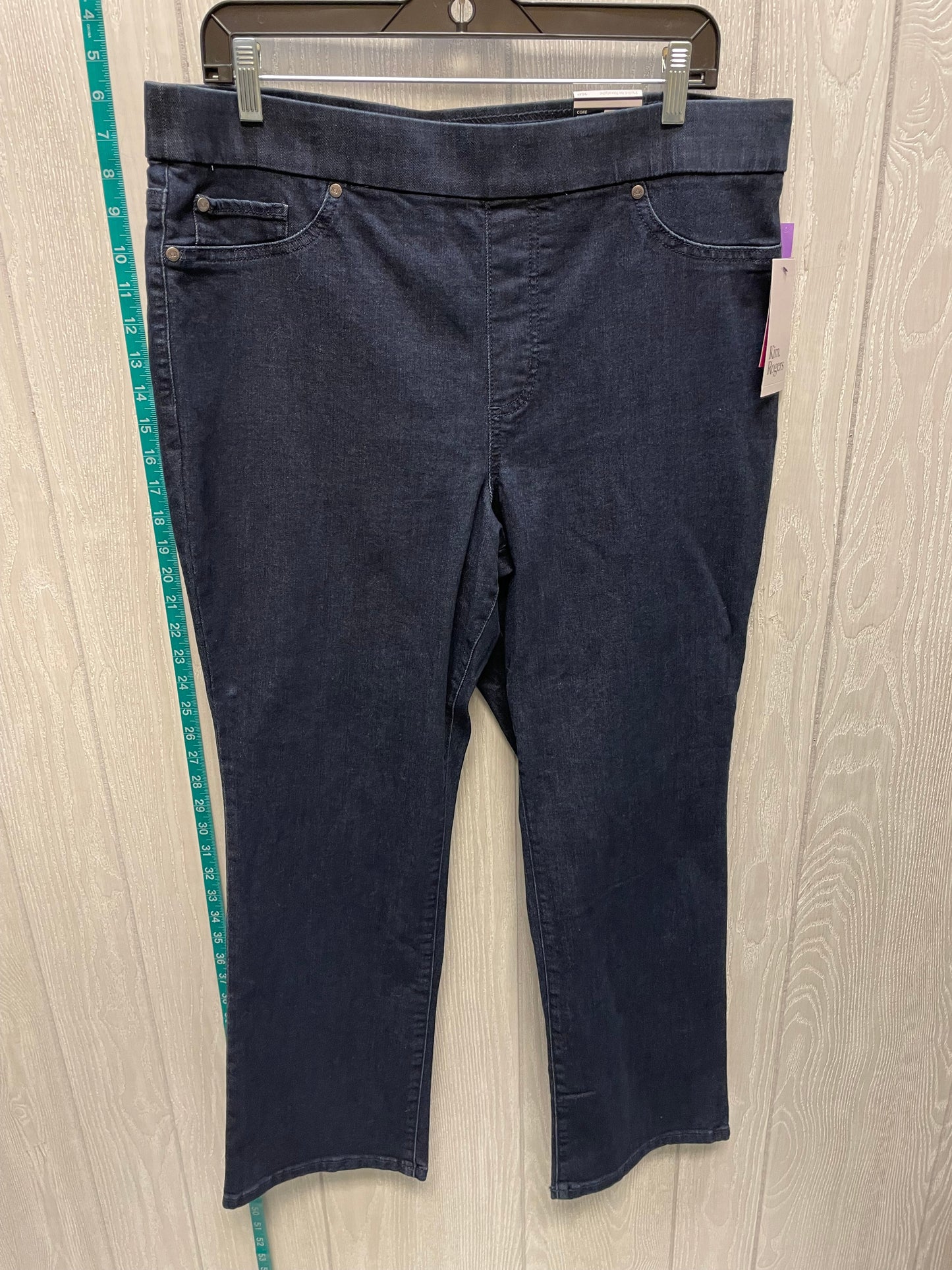 Blue Denim Jeans Jeggings Kim Rogers, Size 16