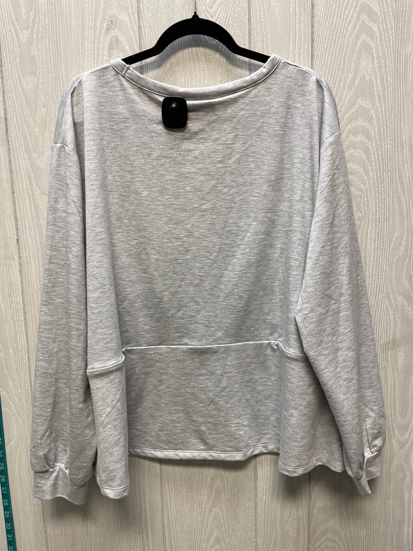 Top Long Sleeve By Lane Bryant In Grey, Size: 3x