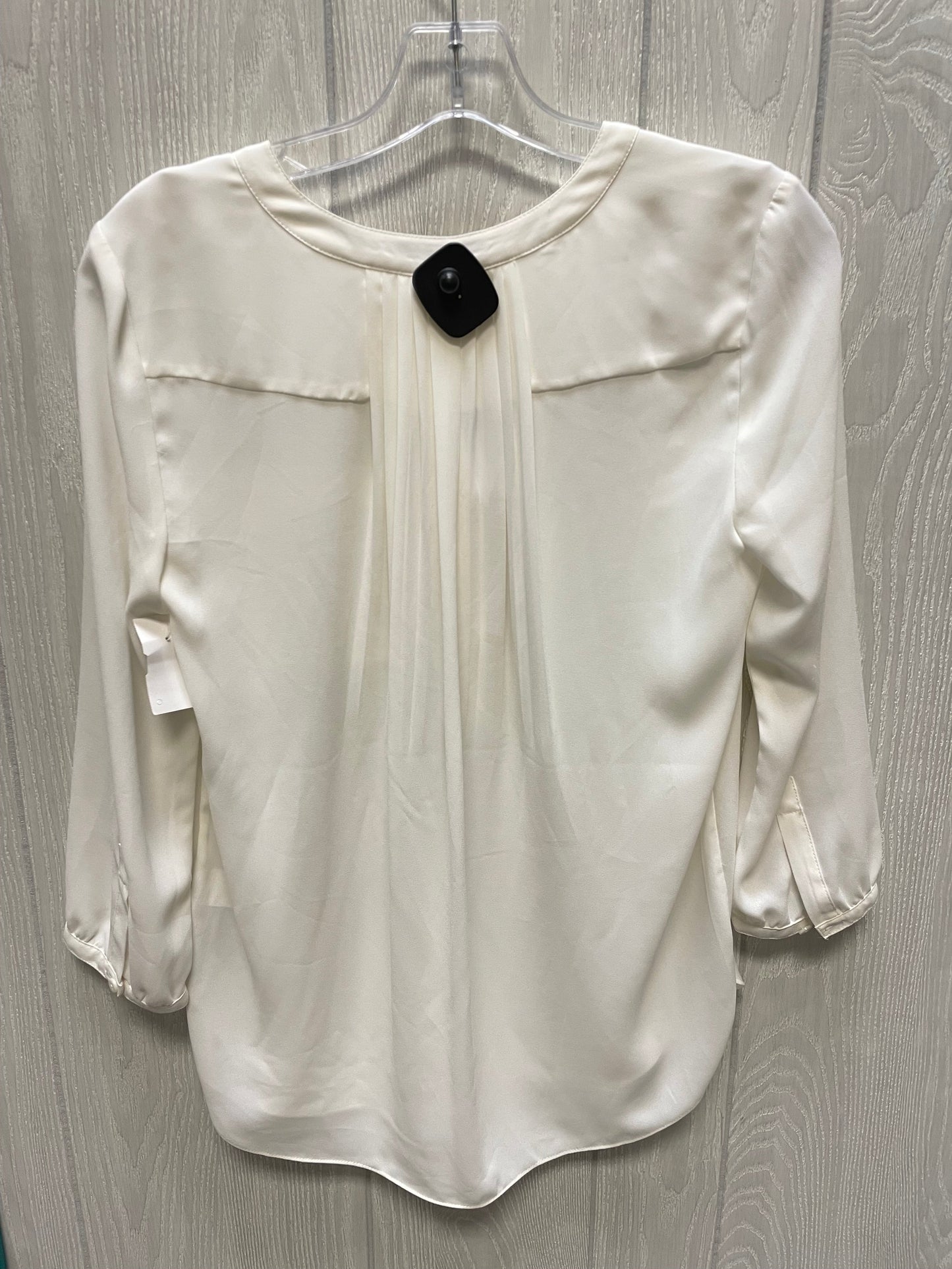 Blouse Long Sleeve By Not Your Daughters Jeans In Cream, Size: Xs