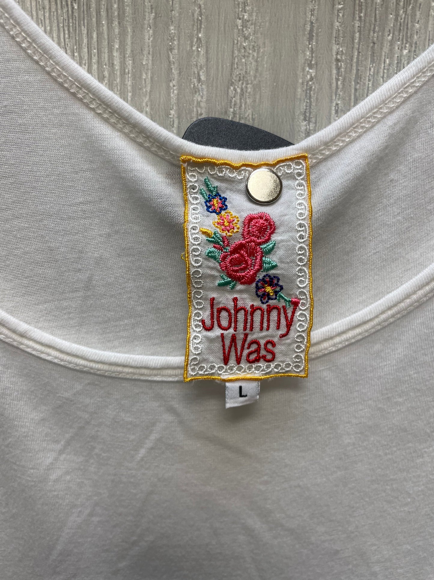 Tank Top By Johnny Was In White, Size: L