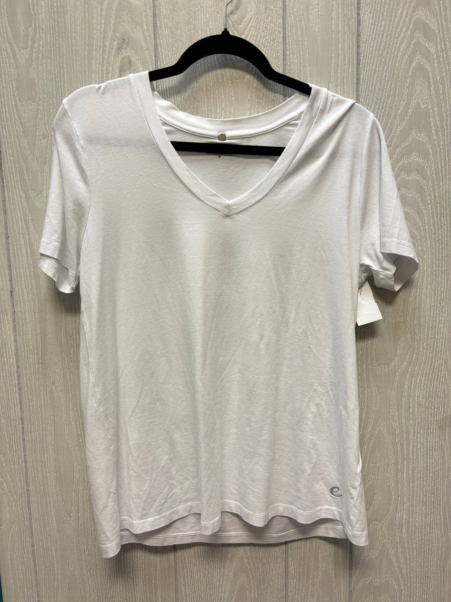 Top Short Sleeve By Johnny Was In White, Size: M