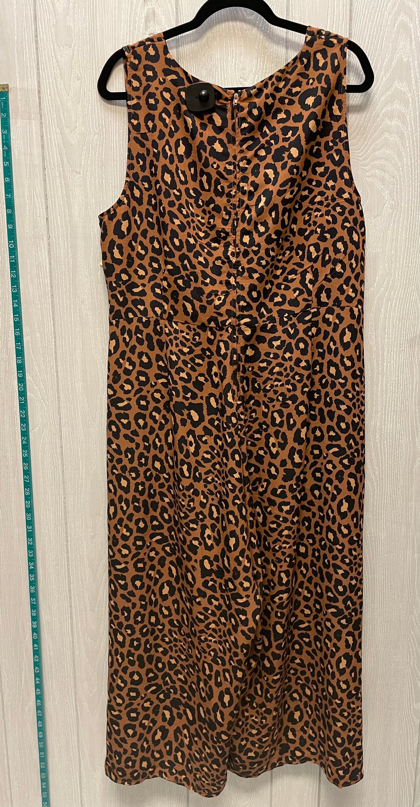 Jumpsuit By Worthington In Animal Print, Size: 1x