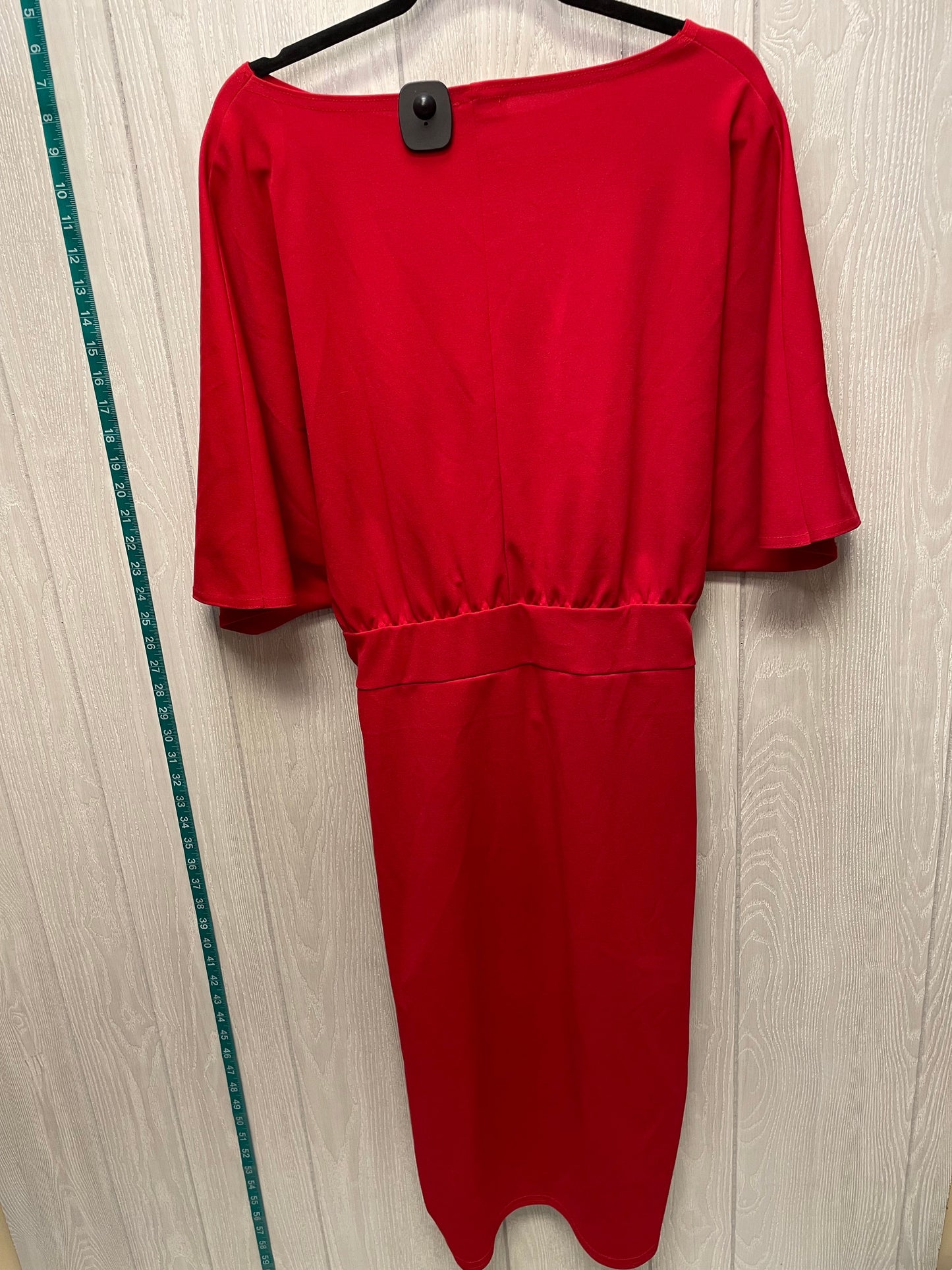 Dress Party Midi By Boohoo Boutique In Red, Size: 1x