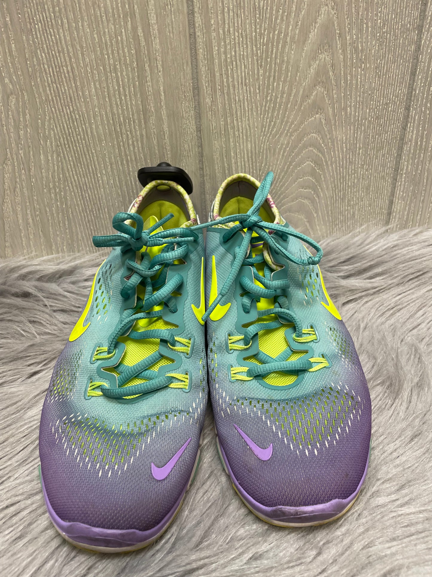 Shoes Athletic By Nike In Green & Purple, Size: 8