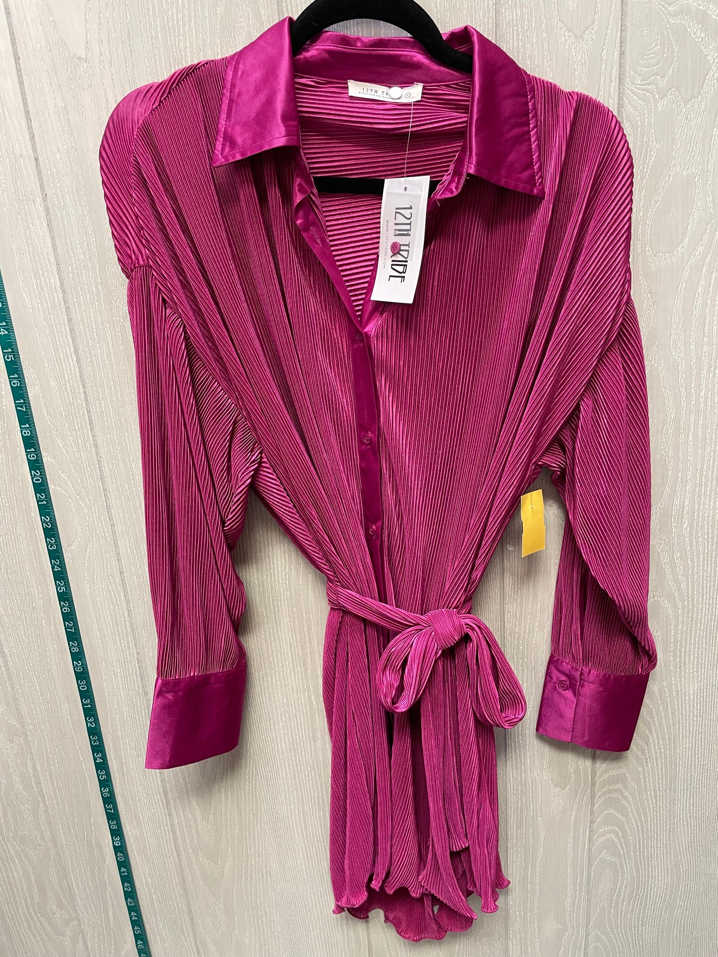 Tunic Long Sleeve By Clothes Mentor In Pink, Size: S