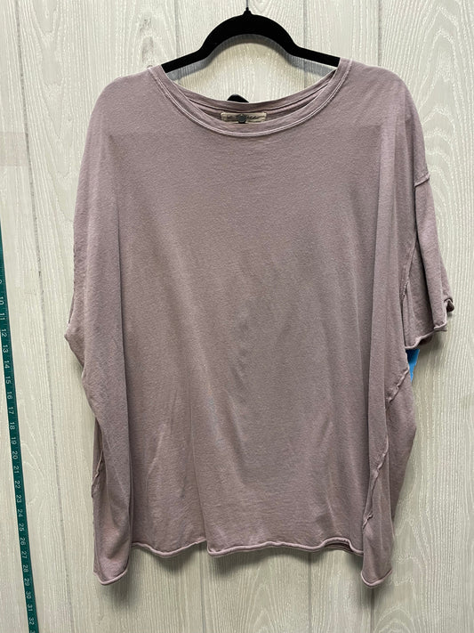 Top Short Sleeve By We The Free In Purple, Size: Xl