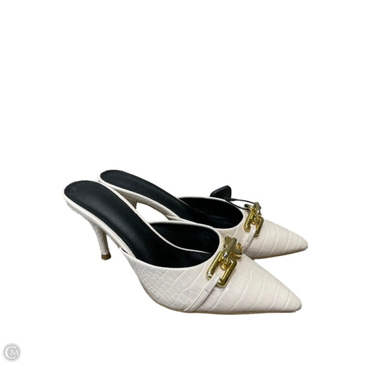 Shoes Heels Kitten By New York And Co In Gold & Tan, Size: 8