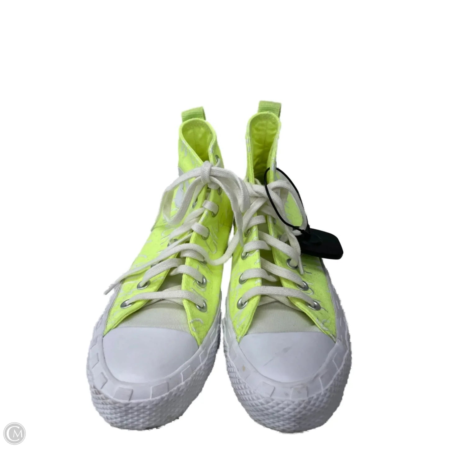 Shoes Sneakers By Converse In Green & White, Size: 7.5