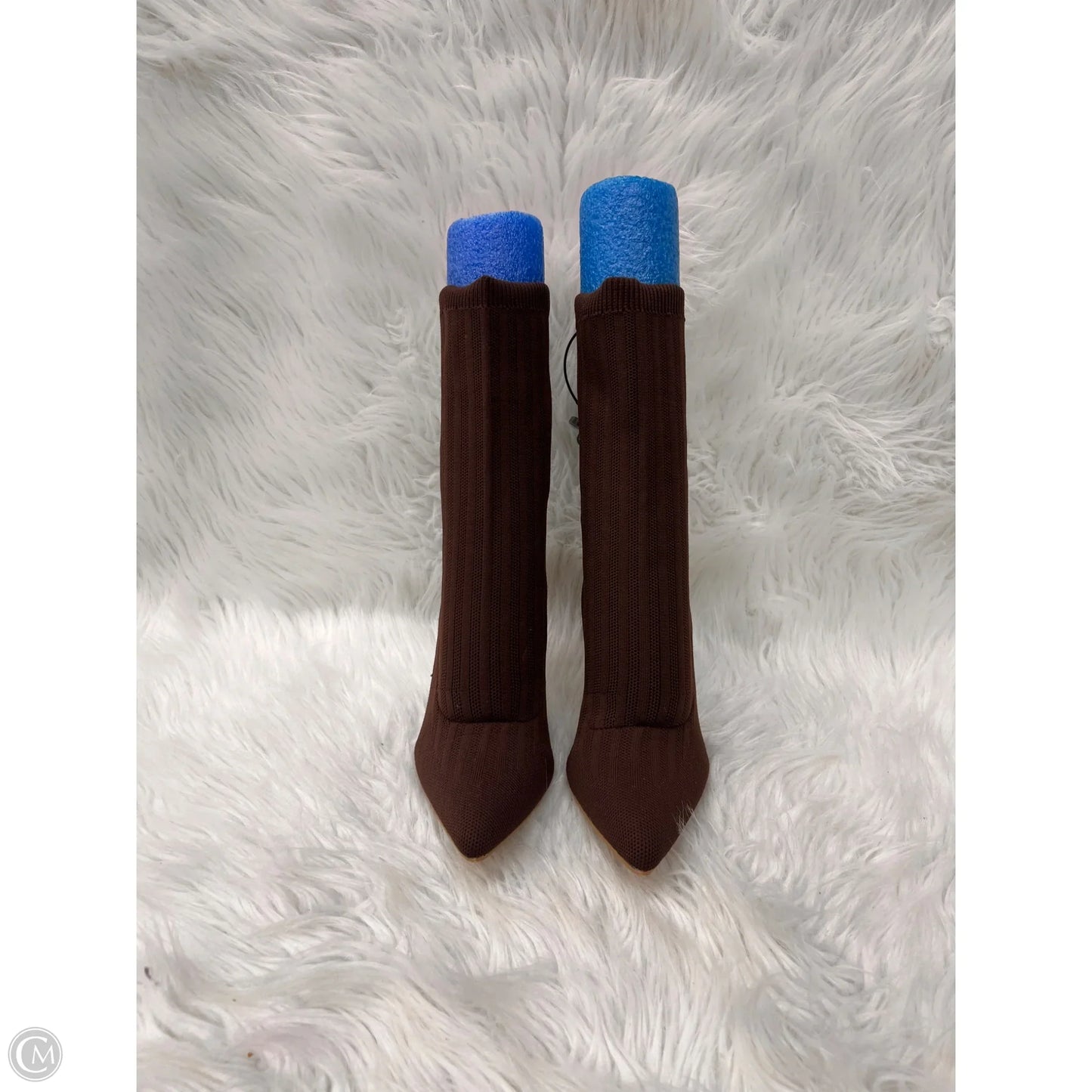 Boots Ankle Heels By Fashion Nova In Brown, Size: 7