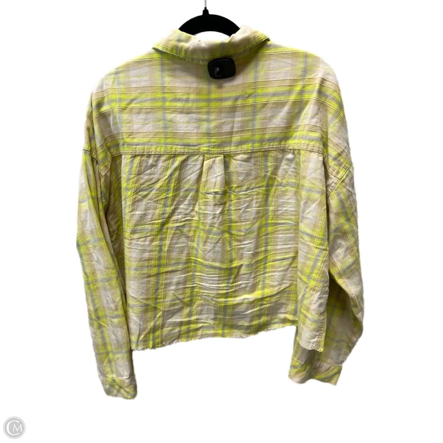 Top Long Sleeve By Wild Fable In Plaid Pattern, Size: Xl