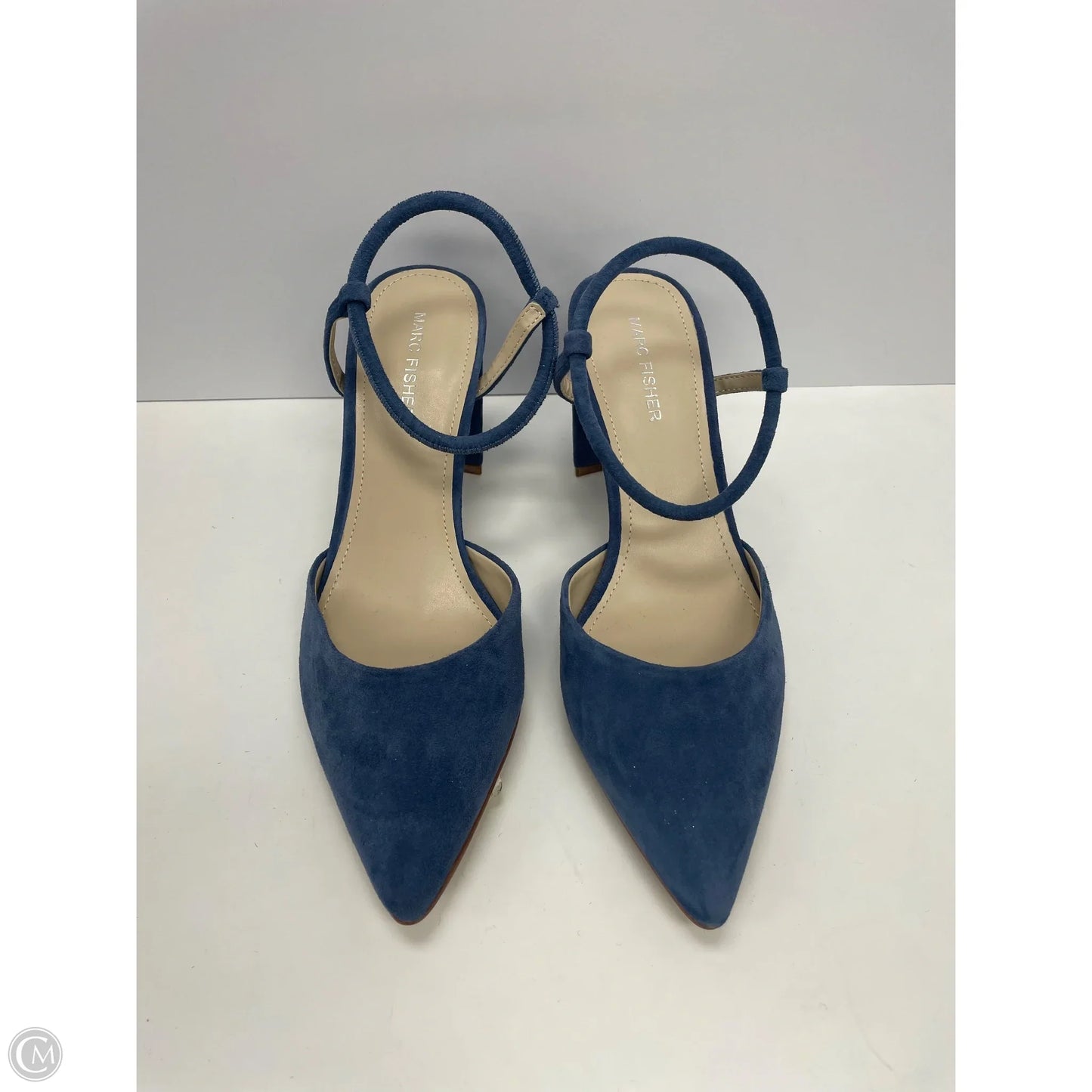 Shoes Heels Block By Marc Fisher In Blue, Size: 7.5