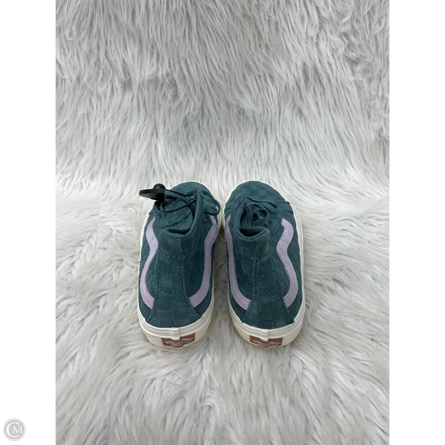 Shoes Sneakers By Vans In Green & Purple, Size: 8.5