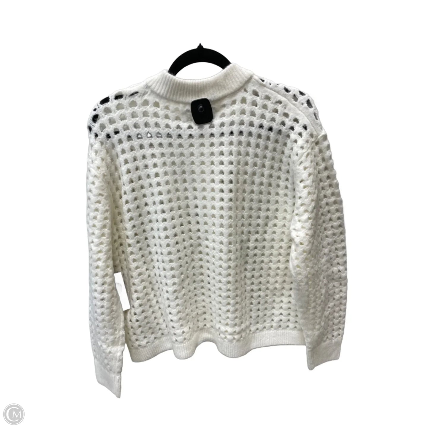 Sweater Cardigan By Vince Camuto In Cream, Size: Xl