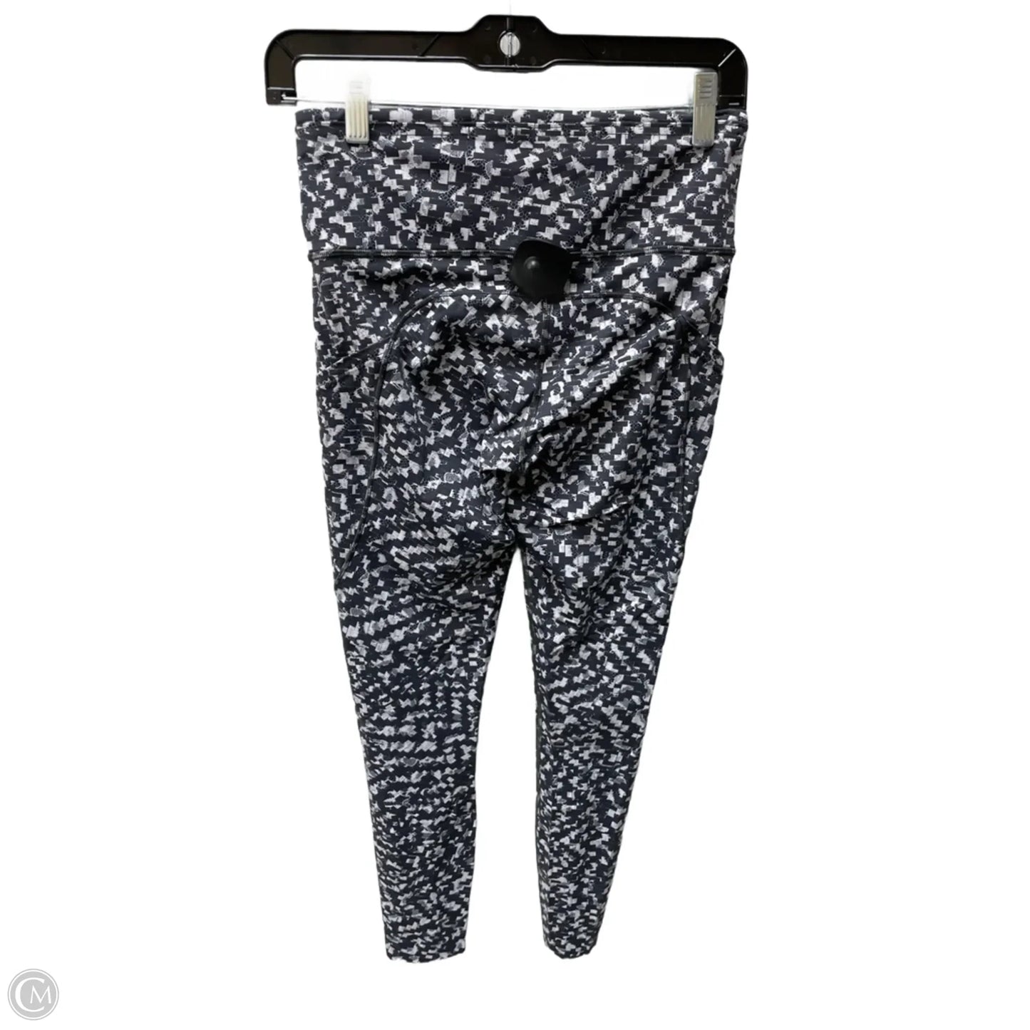 Athletic Leggings By Lululemon In Grey & White, Size: 6