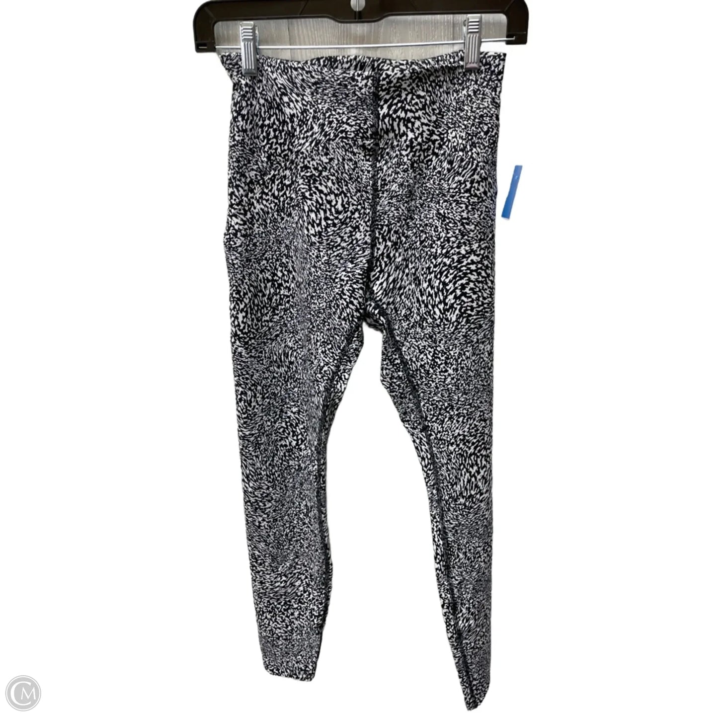 Athletic Leggings By Lululemon In Black & White, Size: 6