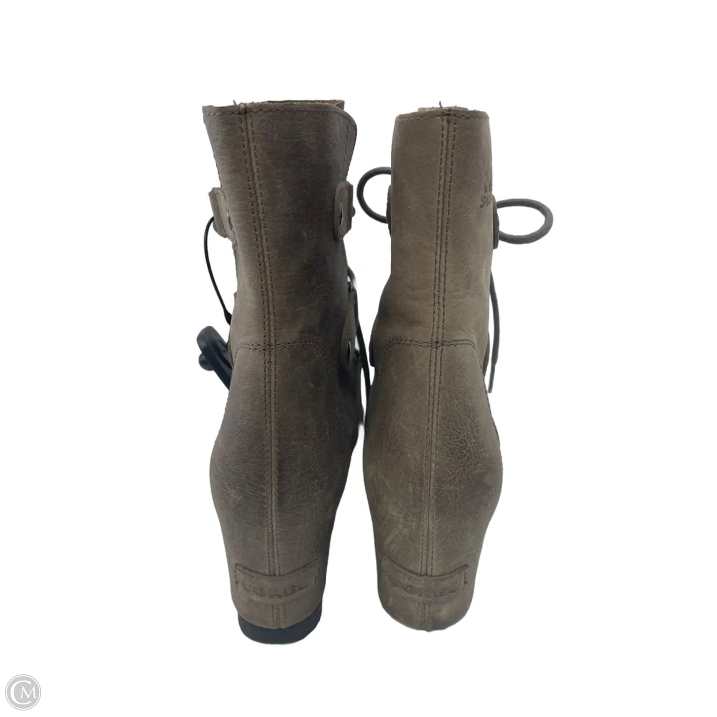 Boots Ankle Heels By Sorel In Brown, Size: 7